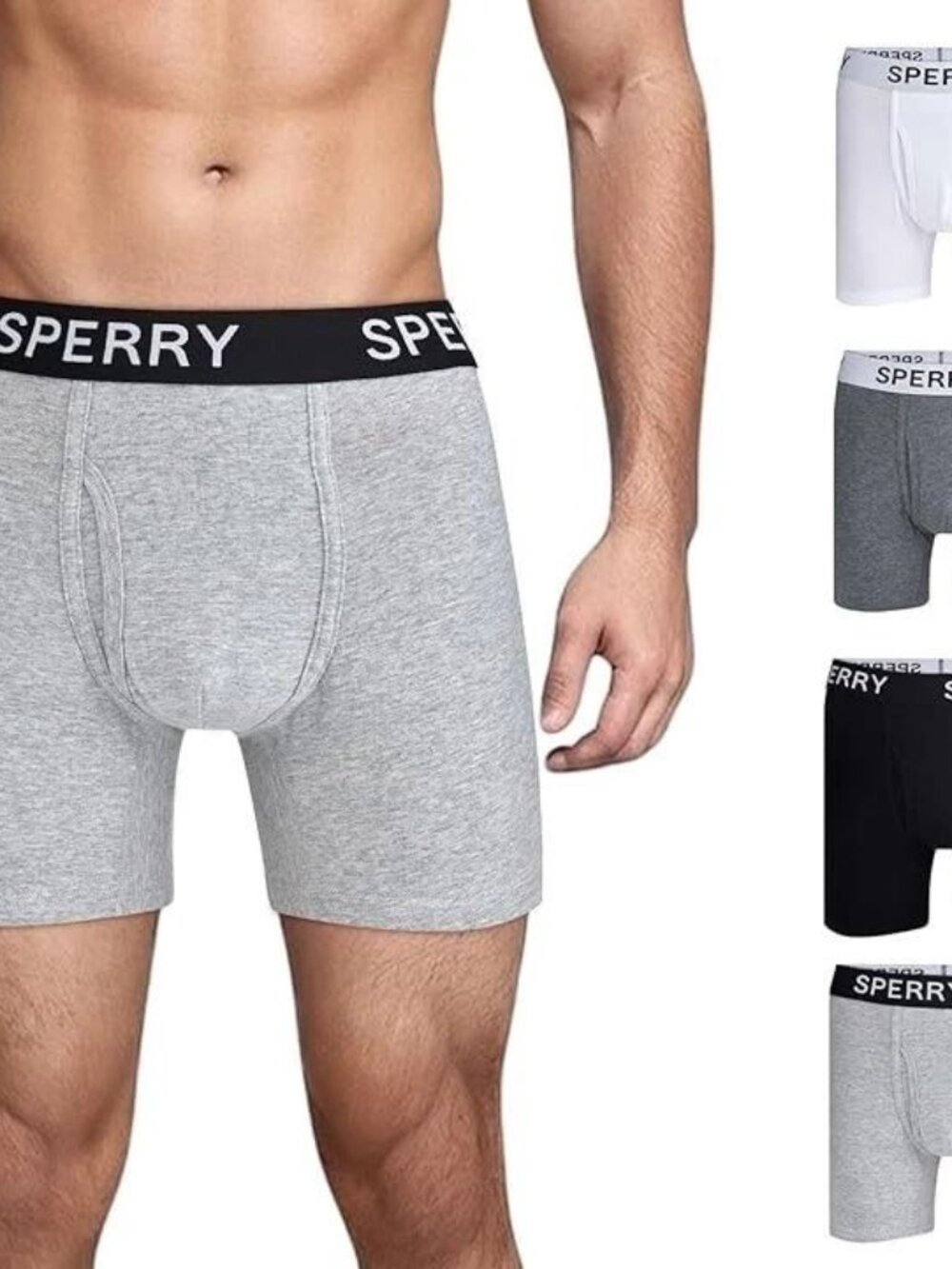 Sperry Men's Boxer Briefs, 4-Pack, Size Small